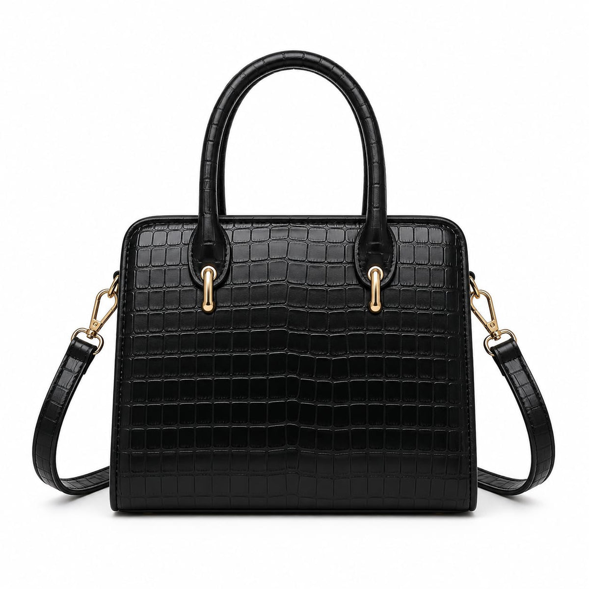 Croc Texture Shoulder Bag