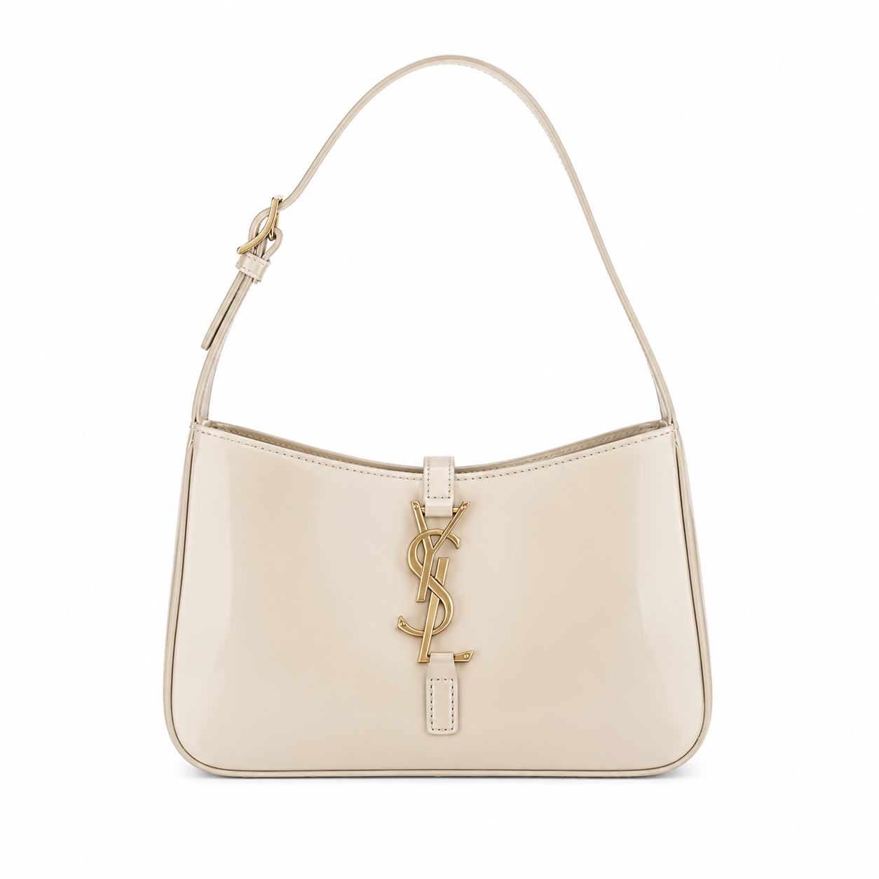 Noir Patent Shoulder Bag