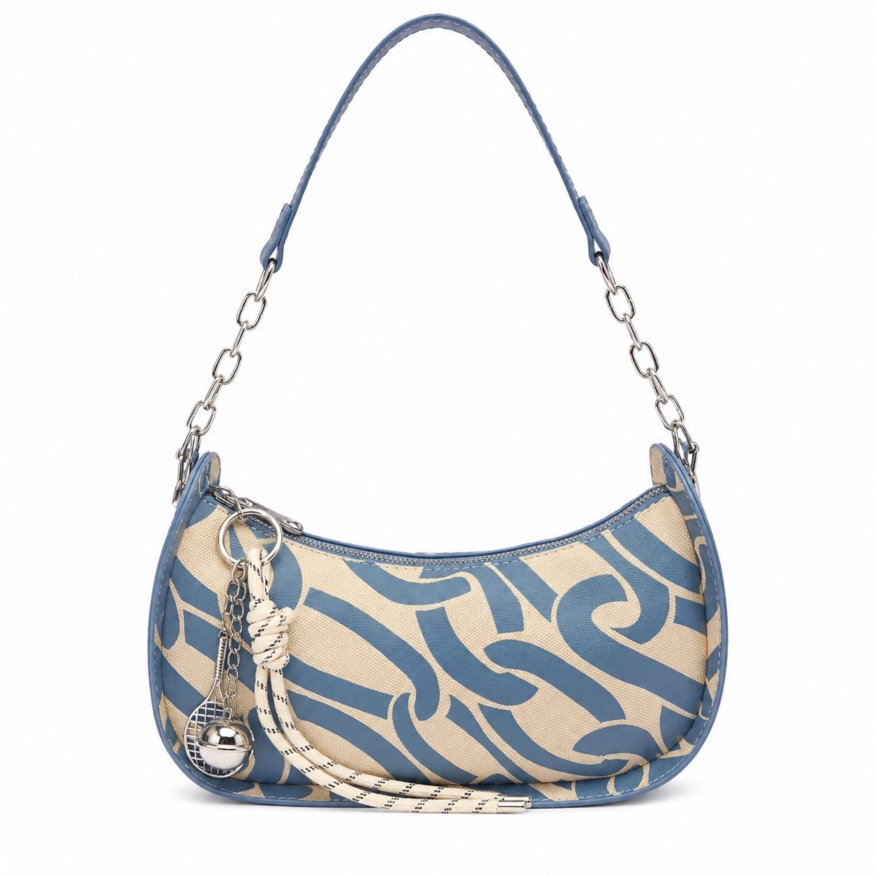 Urban Chain Print Shoulder Bag