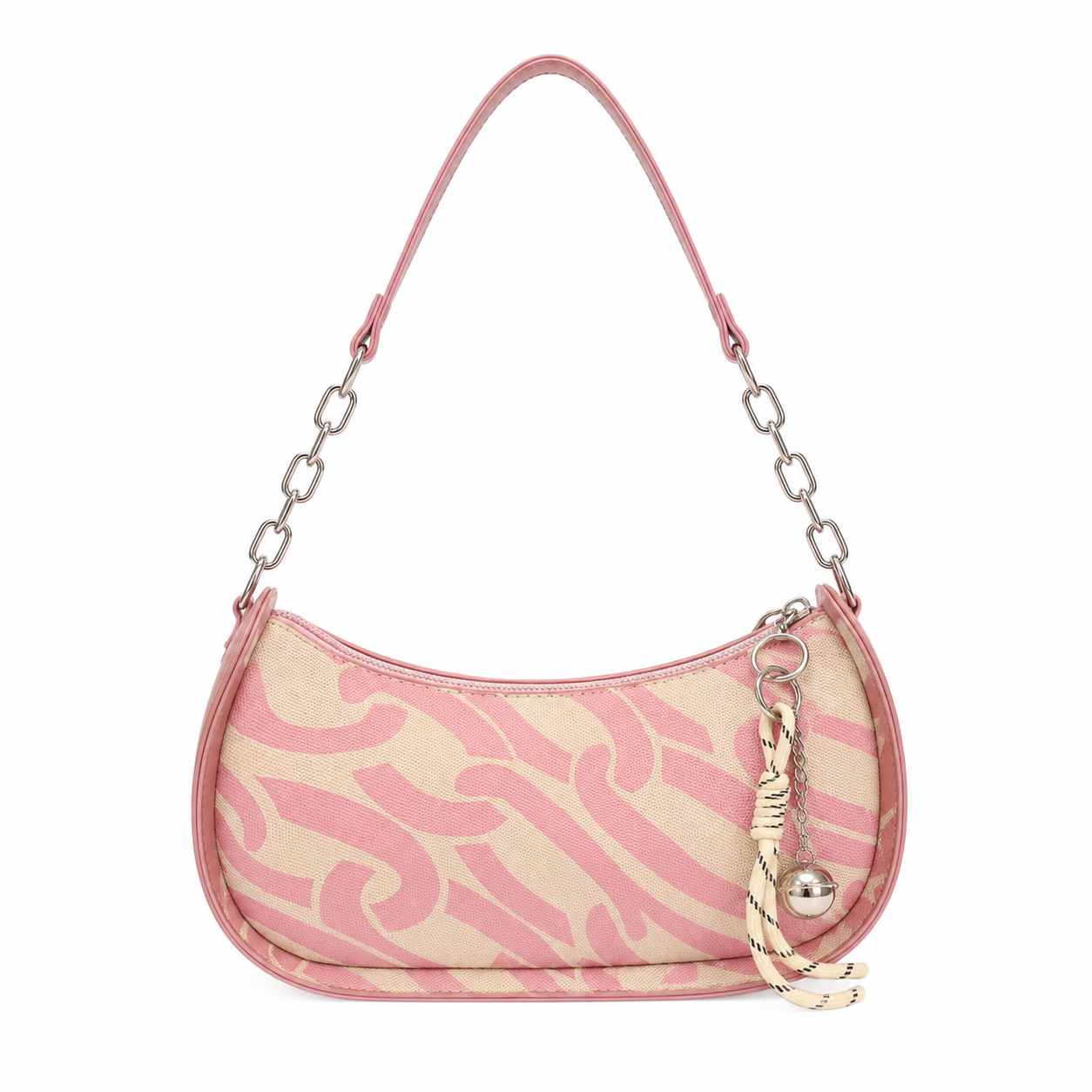 Urban Chain Print Shoulder Bag
