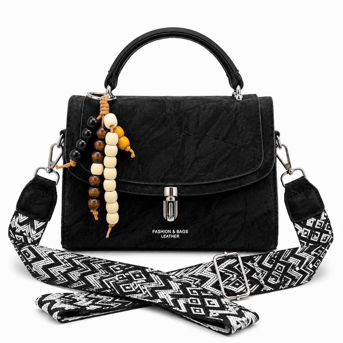 Noir Heritage Top Handle Satchel