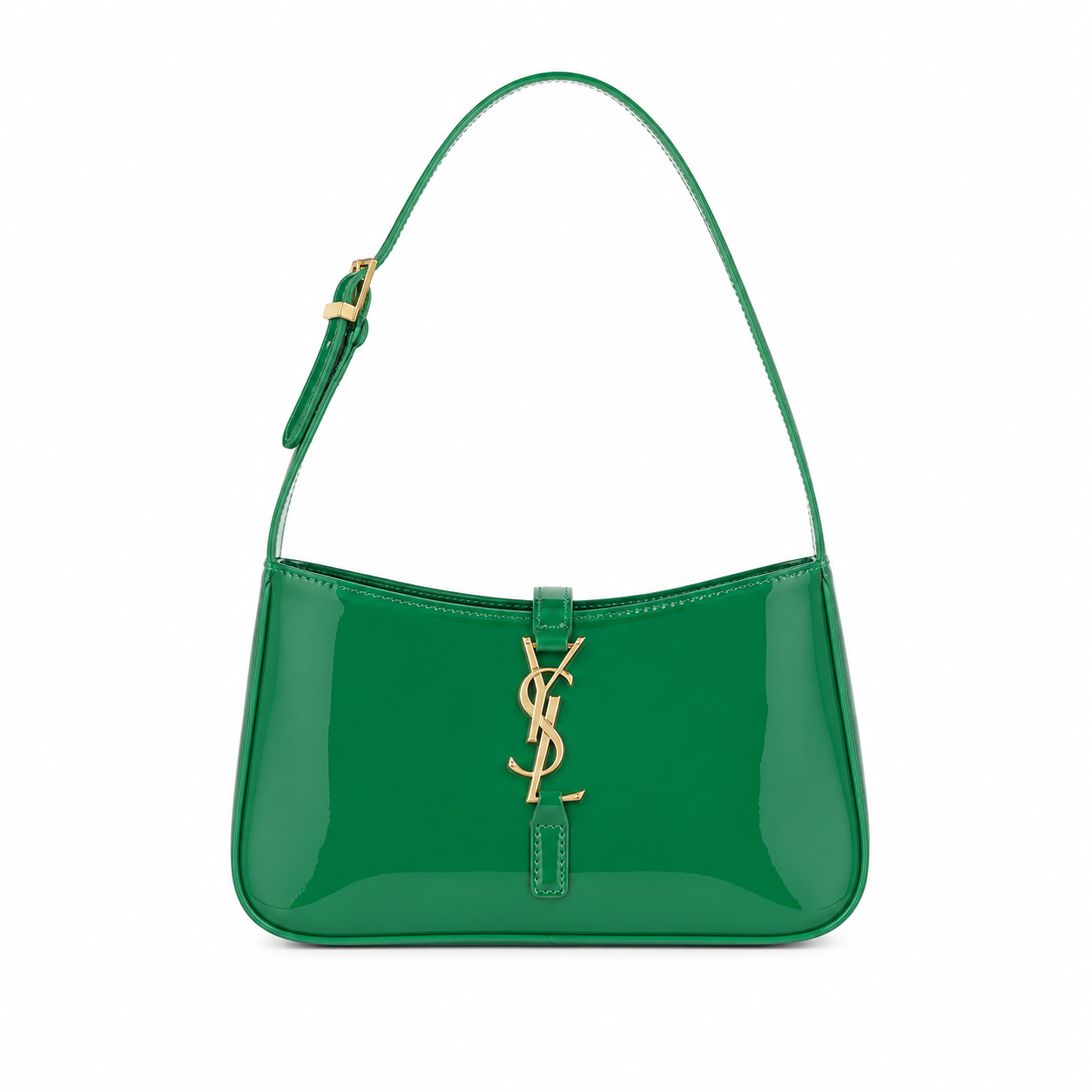 Noir Patent Shoulder Bag