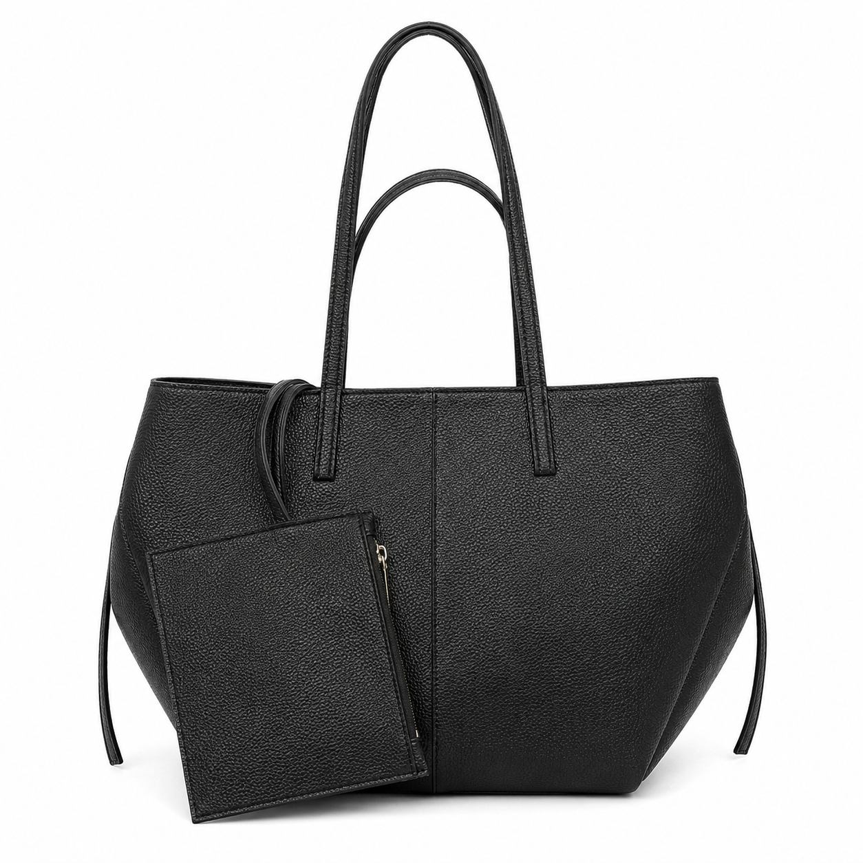 Classic Everyday Tote Bag with Matching Pouch