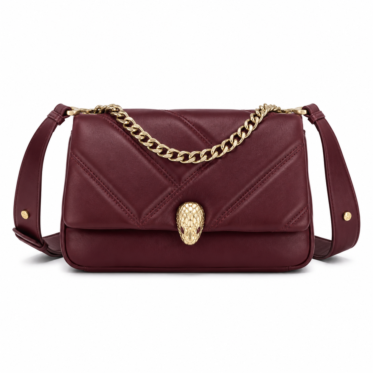 Azure Quilted Chain Shoulder Bag