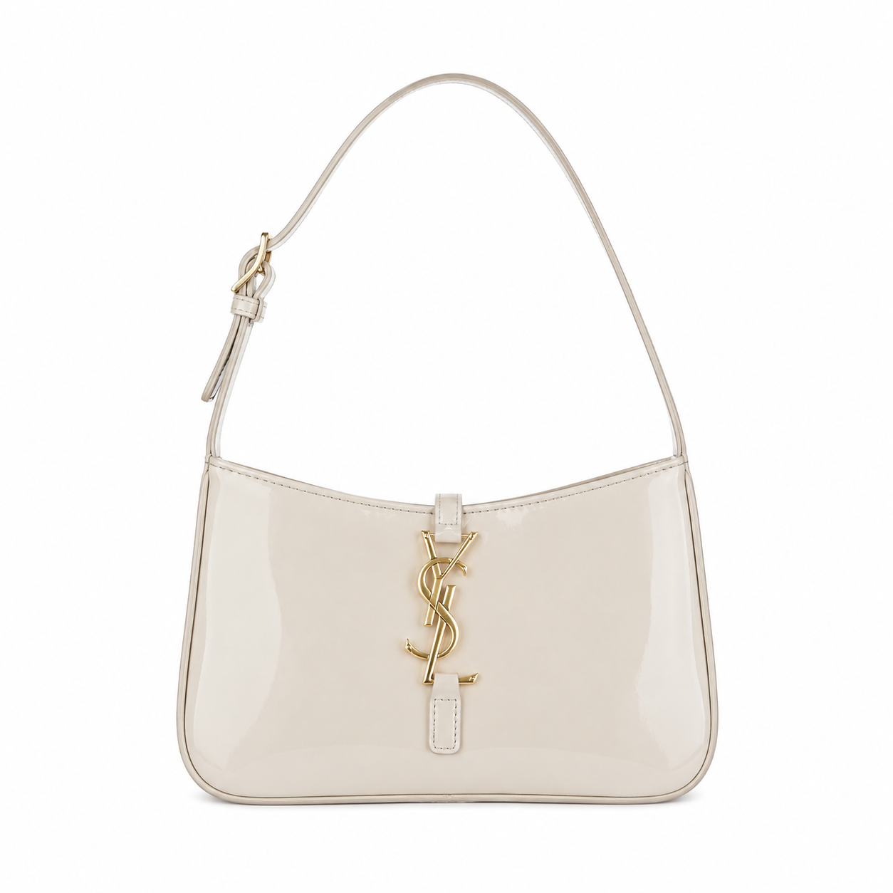 Noir Patent Shoulder Bag