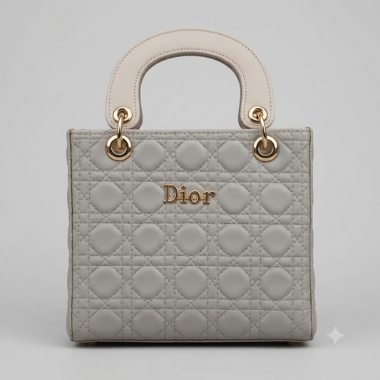 Official Branded Dior Styled Cannage Quilted Luxury Leather Crossbody Handbag