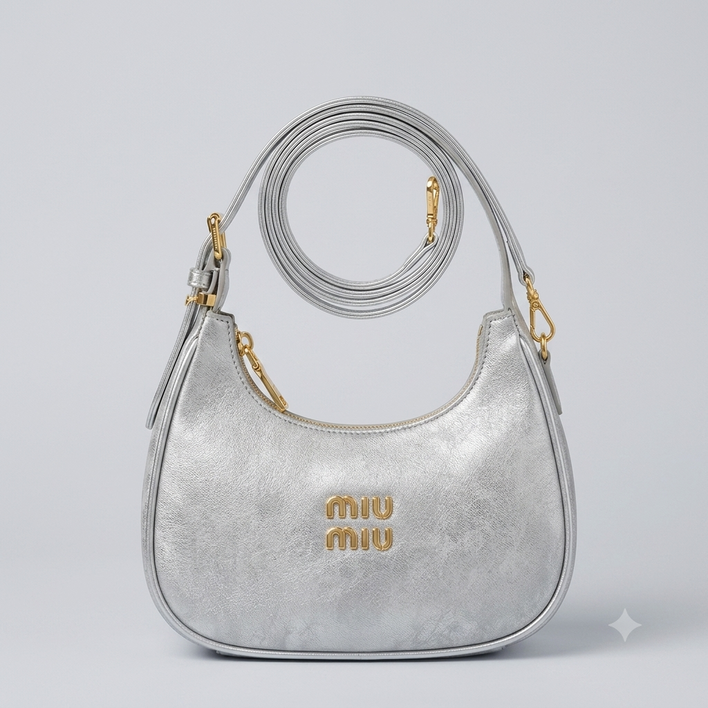 Official Branded Moon Style Crossbody Bag – Premium Leather Women's Shoulder Bag