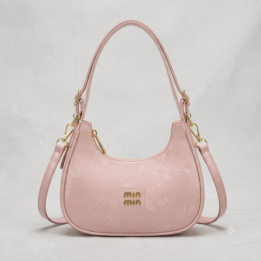 Official Branded Moon Style Crossbody Bag – Premium Leather Women's Shoulder Bag