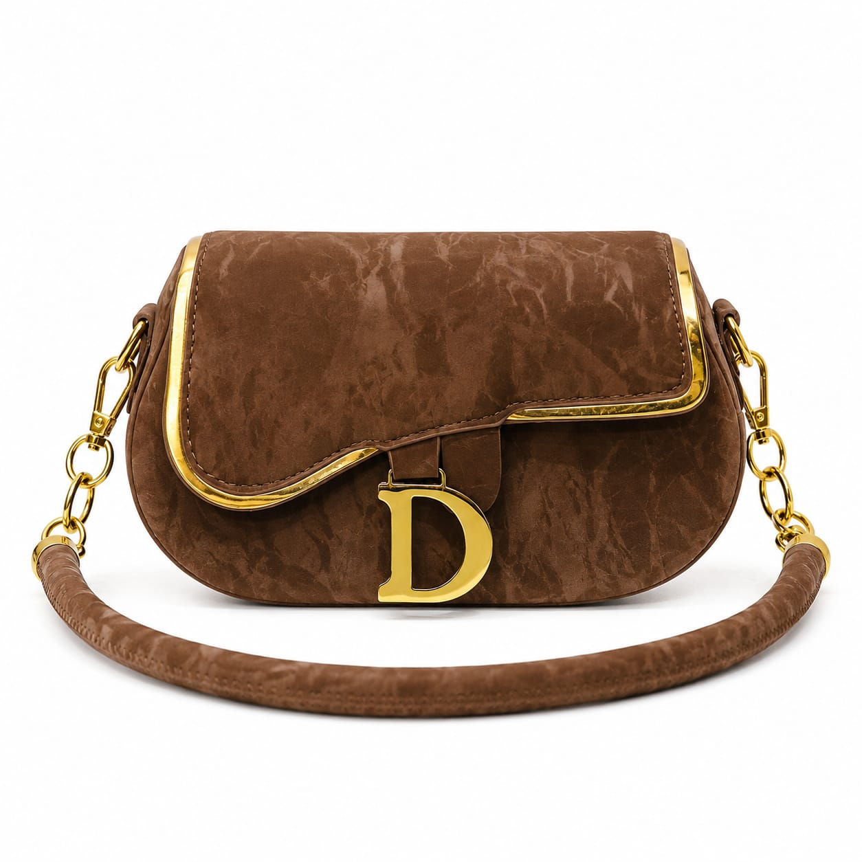 Vintage Luxe Saddle Shoulder Bag