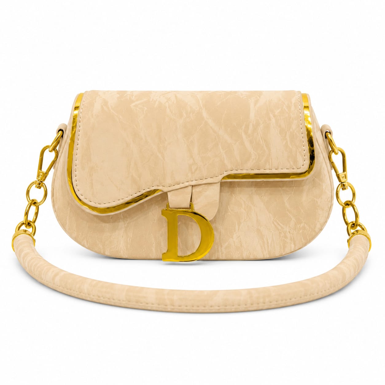 Vintage Luxe Saddle Shoulder Bag