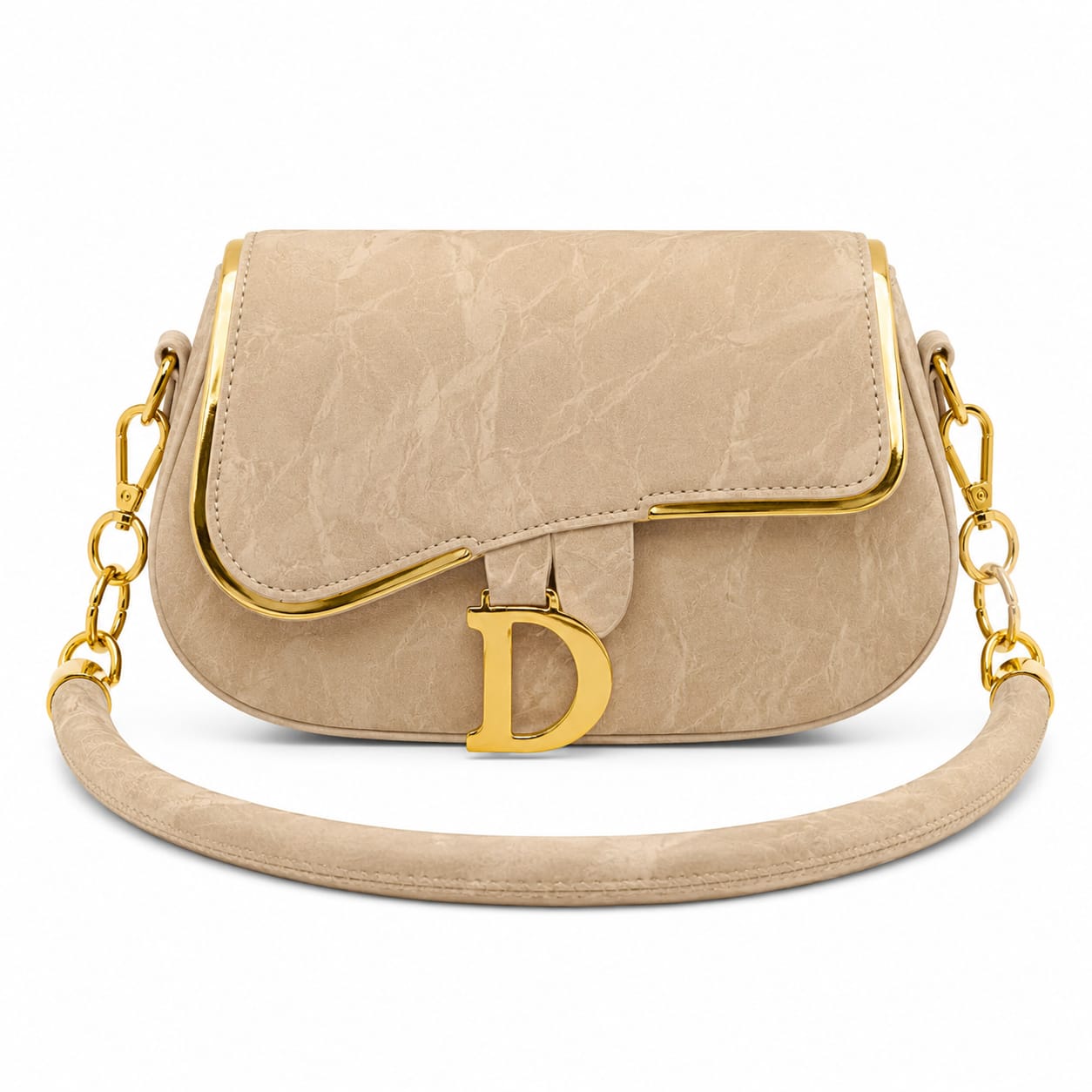 Vintage Luxe Saddle Shoulder Bag