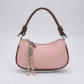 Chic Pearl & Lace Bow Underarm Shoulder Bag – Stylish Faux Leather Crossbody Purse