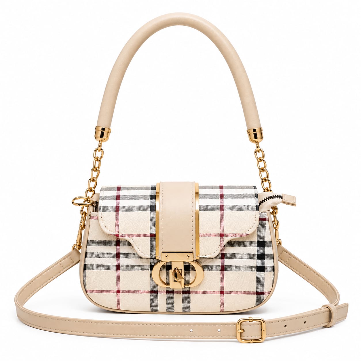 Premium Checkered Crossbody Bag for Women