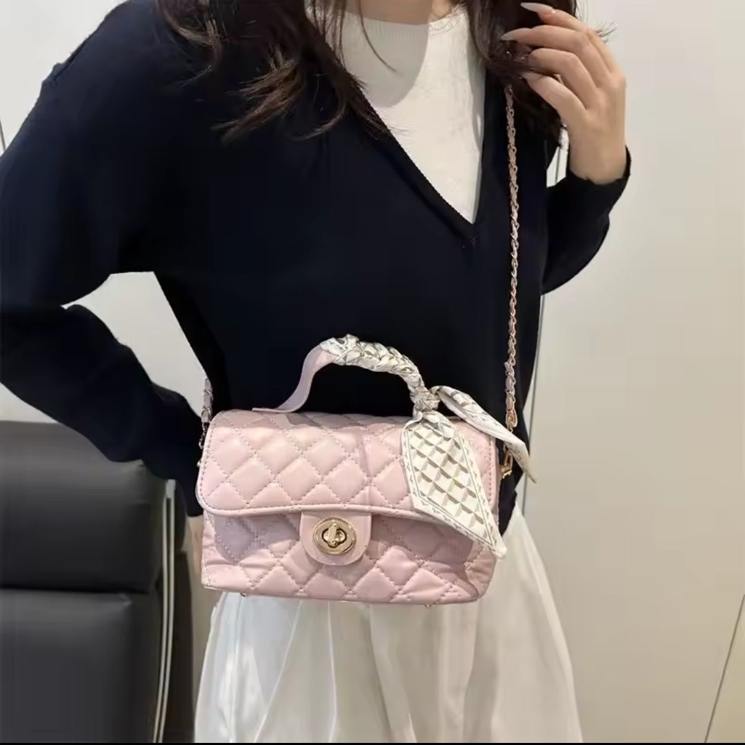 Luna Luxe Quilted Mini Handbag