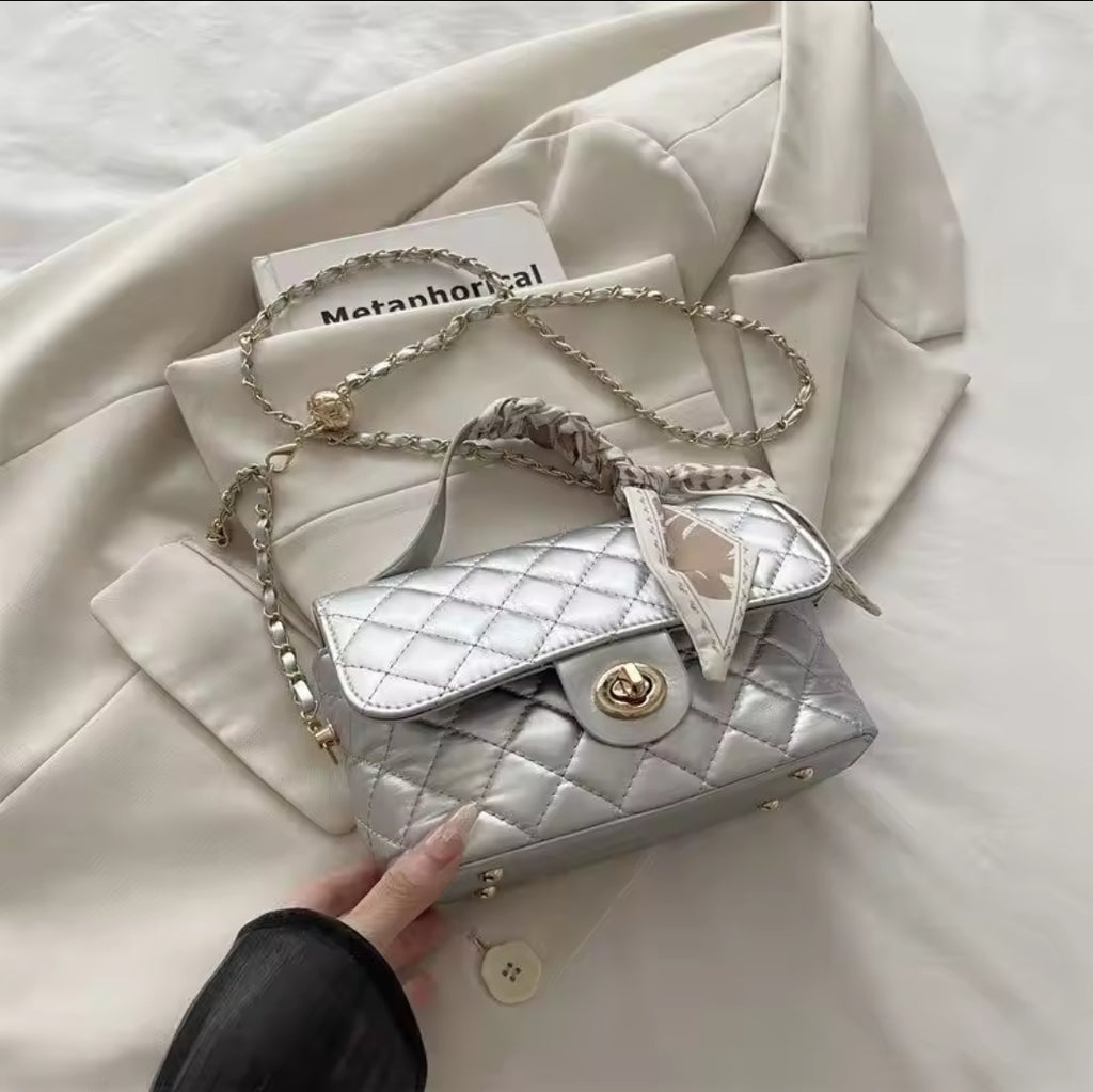 Luna Luxe Quilted Mini Handbag