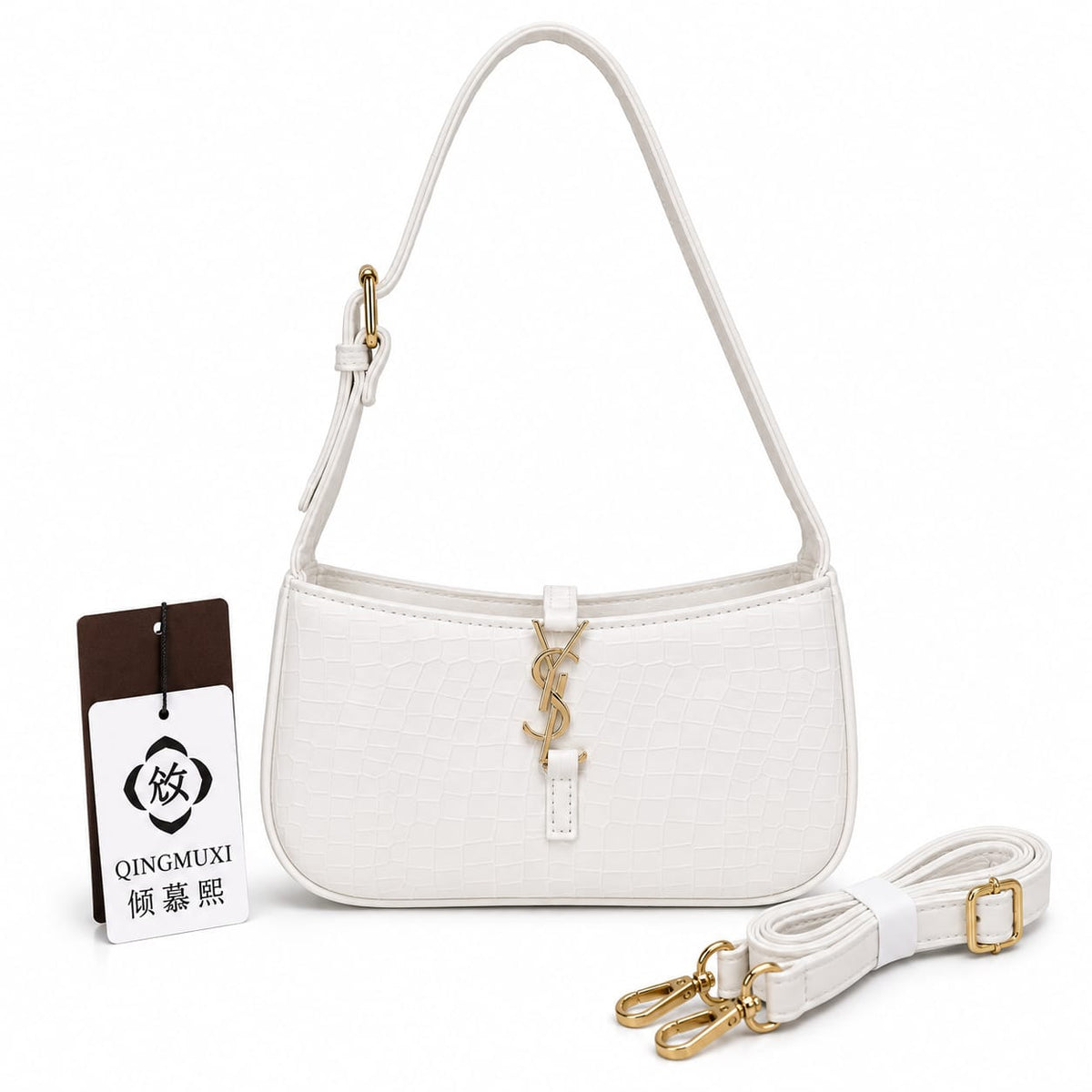 Noir Patent Glossy Shoulder Bag