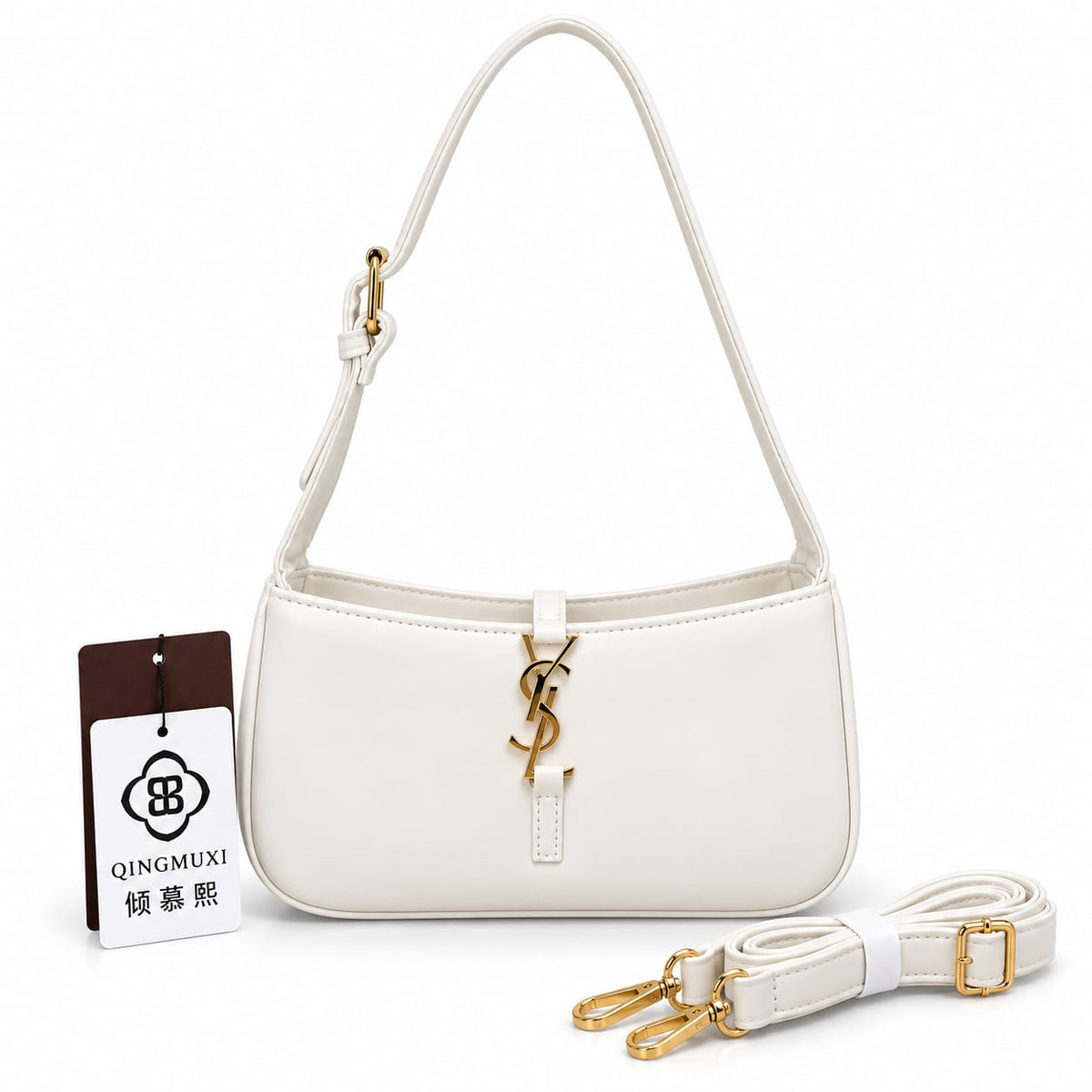 Noir Patent Glossy Shoulder Bag